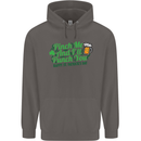 Pinch Me and I'll Punch You St Patricks Day Mens 80% Cotton Hoodie Charcoal