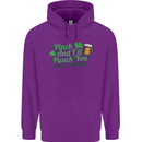 Pinch Me and I'll Punch You St Patricks Day Mens 80% Cotton Hoodie Purple