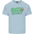 Pinch Me and I'll Punch You St Patricks Day Mens Cotton T-Shirt Tee Top Light Blue