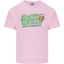 Pinch Me and I'll Punch You St Patricks Day Mens Cotton T-Shirt Tee Top Light Pink