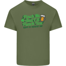 Pinch Me and I'll Punch You St Patricks Day Mens Cotton T-Shirt Tee Top Military Green