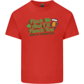 Pinch Me and I'll Punch You St Patricks Day Mens Cotton T-Shirt Tee Top Red