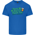 Pinch Me and I'll Punch You St Patricks Day Mens Cotton T-Shirt Tee Top Royal Blue