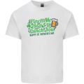 Pinch Me and I'll Punch You St Patricks Day Mens Cotton T-Shirt Tee Top White