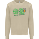 Pinch Me and I'll Punch You St Patricks Day Mens Sweatshirt Jumper Sand
