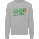 Pinch Me and I'll Punch You St Patricks Day Mens Sweatshirt Jumper Sports Grey