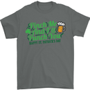 Pinch Me and I'll Punch You St Patricks Day Mens T-Shirt Cotton Gildan Charcoal