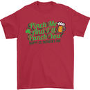 Pinch Me and I'll Punch You St Patricks Day Mens T-Shirt Cotton Gildan Red