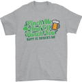 Pinch Me and I'll Punch You St Patricks Day Mens T-Shirt Cotton Gildan Sports Grey