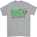 Pinch Me and I'll Punch You St Patricks Day Mens T-Shirt Cotton Gildan Sports Grey
