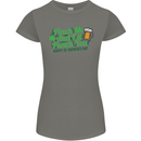 Pinch Me and I'll Punch You St Patricks Day Womens Petite Cut T-Shirt Charcoal