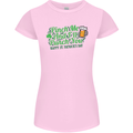 Pinch Me and I'll Punch You St Patricks Day Womens Petite Cut T-Shirt Light Pink