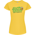 Pinch Me and I'll Punch You St Patricks Day Womens Petite Cut T-Shirt Yellow