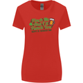 Pinch Me and I'll Punch You St Patricks Day Womens Wider Cut T-Shirt Red