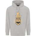 Pineapple Skull Gothic Biker Surfing Childrens Kids Hoodie Sports Grey