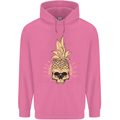 Pineapple Skull Gothic Biker Surfing Mens 80% Cotton Hoodie Azelea