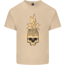 Pineapple Skull Gothic Biker Surfing Mens Cotton T-Shirt Tee Top Sand