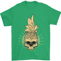 Pineapple Skull Gothic Biker Surfing Mens T-Shirt Cotton Gildan Irish Green