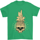 Pineapple Skull Gothic Biker Surfing Mens T-Shirt Cotton Gildan Irish Green