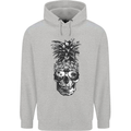 Pineapple Skull Surf Surfing Surfer Holiday Childrens Kids Hoodie Sports Grey