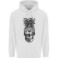 Pineapple Skull Surf Surfing Surfer Holiday Childrens Kids Hoodie White