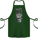 Pineapple Skull Surf Surfing Surfer Holiday Cotton Apron 100% Organic Forest Green
