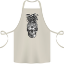 Pineapple Skull Surf Surfing Surfer Holiday Cotton Apron 100% Organic Natural