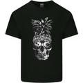 Pineapple Skull Surf Surfing Surfer Holiday Kids T-Shirt Childrens Black