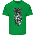 Pineapple Skull Surf Surfing Surfer Holiday Kids T-Shirt Childrens Irish Green