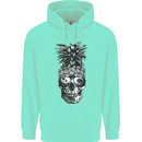 Pineapple Skull Surf Surfing Surfer Holiday Mens 80% Cotton Hoodie Peppermint