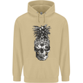 Pineapple Skull Surf Surfing Surfer Holiday Mens 80% Cotton Hoodie Sand