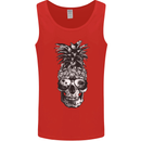 Pineapple Skull Surf Surfing Surfer Holiday Mens Vest Tank Top Red