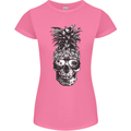Pineapple Skull Surf Surfing Surfer Holiday Womens Petite Cut T-Shirt Azalea