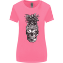 Pineapple Skull Surf Surfing Surfer Holiday Womens Wider Cut T-Shirt Azalea