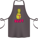 Pineapple Slut Funny Movie Theme Cotton Apron 100% Organic Dark Grey