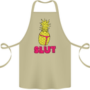Pineapple Slut Funny Movie Theme Cotton Apron 100% Organic Khaki