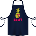 Pineapple Slut Funny Movie Theme Cotton Apron 100% Organic Navy Blue