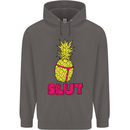 Pineapple Slut Funny Movie Theme Mens 80% Cotton Hoodie Charcoal