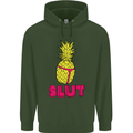 Pineapple Slut Funny Movie Theme Mens 80% Cotton Hoodie Forest Green
