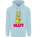 Pineapple Slut Funny Movie Theme Mens 80% Cotton Hoodie Light Blue