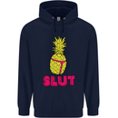 Pineapple Slut Funny Movie Theme Mens 80% Cotton Hoodie Navy Blue