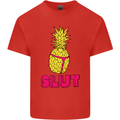 Pineapple Slut Funny Movie Theme Mens Cotton T-Shirt Tee Top Red