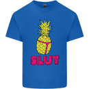 Pineapple Slut Funny Movie Theme Mens Cotton T-Shirt Tee Top Royal Blue