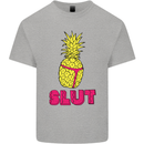 Pineapple Slut Funny Movie Theme Mens Cotton T-Shirt Tee Top Sports Grey