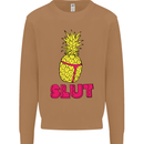 Pineapple Slut Funny Movie Theme Mens Sweatshirt Jumper Caramel Latte