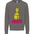 Pineapple Slut Funny Movie Theme Mens Sweatshirt Jumper Charcoal
