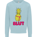 Pineapple Slut Funny Movie Theme Mens Sweatshirt Jumper Light Blue