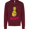 Pineapple Slut Funny Movie Theme Mens Sweatshirt Jumper Maroon