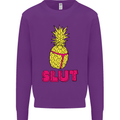 Pineapple Slut Funny Movie Theme Mens Sweatshirt Jumper Purple
