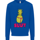 Pineapple Slut Funny Movie Theme Mens Sweatshirt Jumper Royal Blue